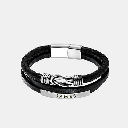 To My Son – Infinite Love Personalised Bar Bracelet