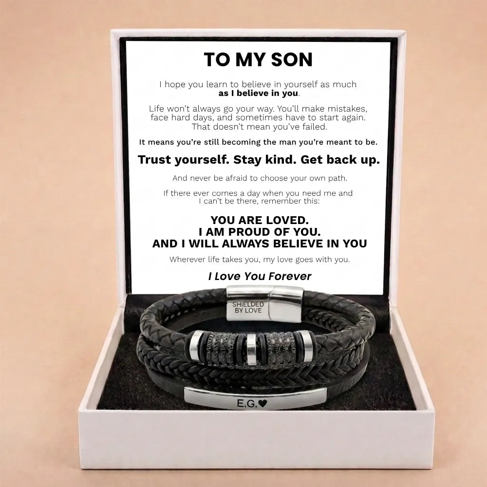 Forever Linked Together Bracelet for Son - I Will Always Believe In You