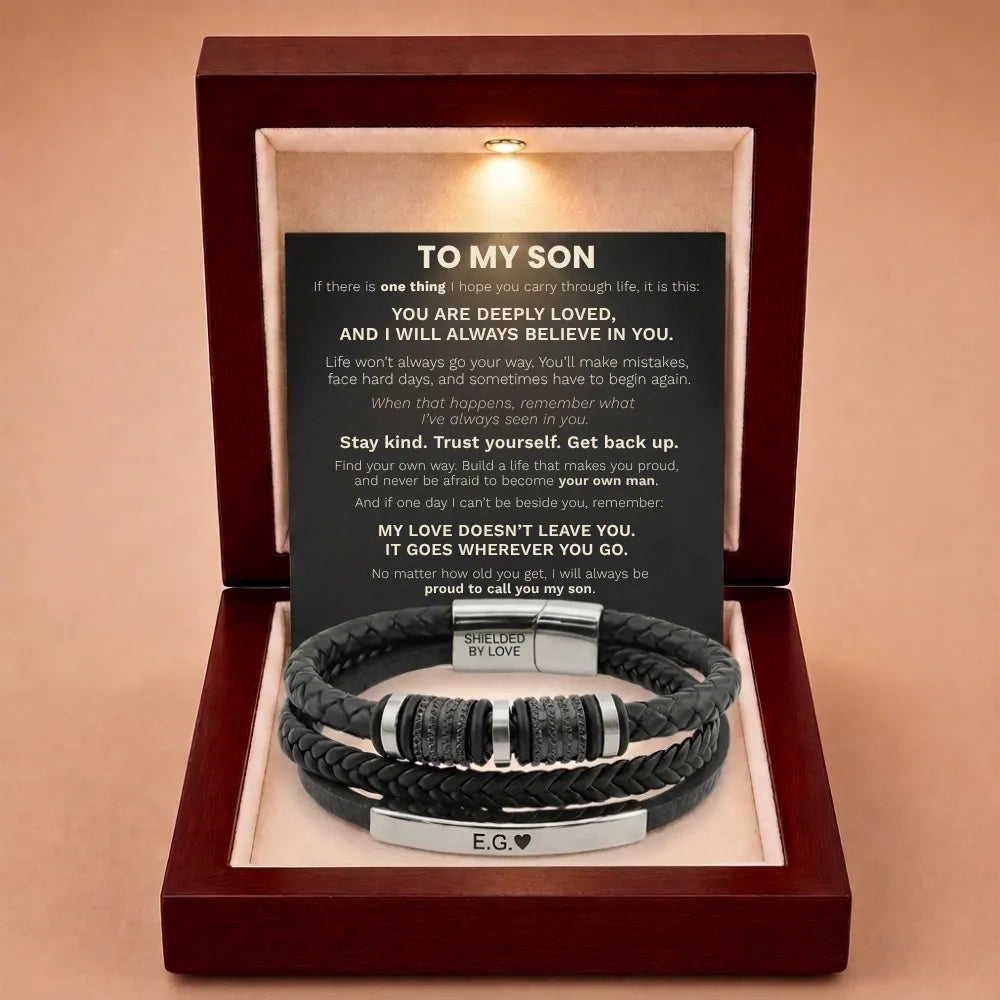 Forever Linked Together Bracelet for Son - Proud To Call You My Son