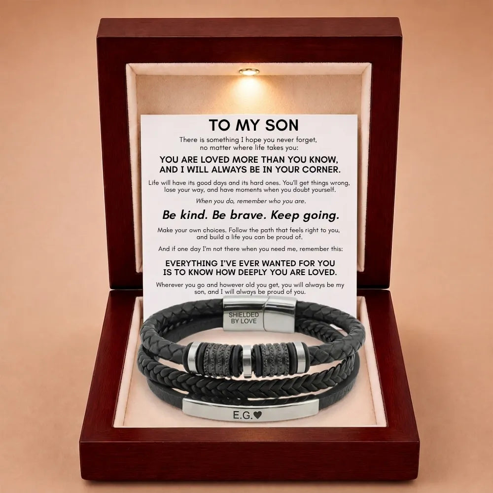 Forever Linked Together Bracelet for Son - You're Loved More Than You Know