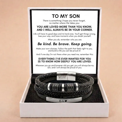Forever Linked Together Bracelet for Son - You're Loved More Than You Know