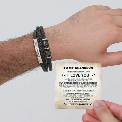To My Grandson – Forever Together Name Bracelet