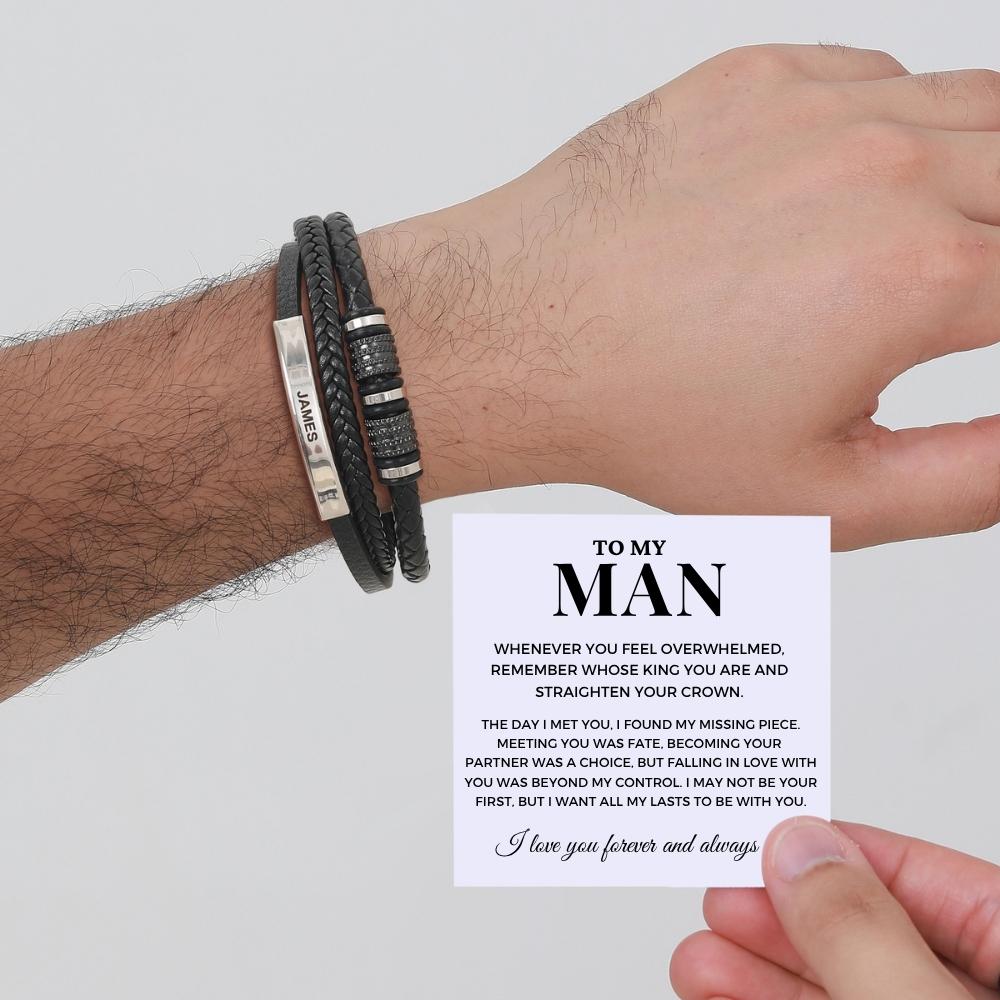 To My Man – Forever Together Name Bracelet