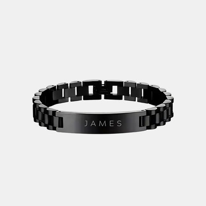 Custom ID Bar Bracelet For My Man