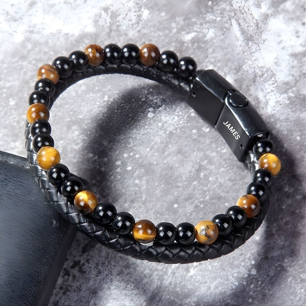 To My Son - Tiger Eye Protection Bracelet