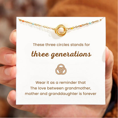 Three Generations – Triple Circle Bracelet