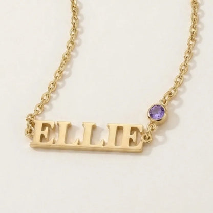 Custom Name Birthstone Bracelet