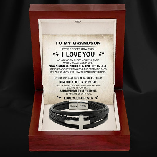 Eternal Protector Faith Bracelet for Grandson