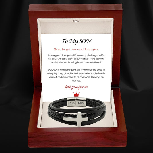 Eternal Protector Faith Bracelet for Son