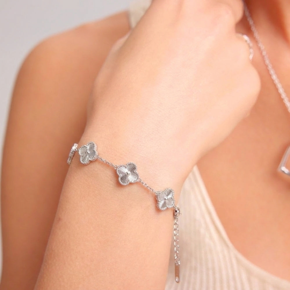 Lucky Clover Charm Bracelet