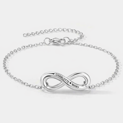 Infinity Name Bracelet for Daughter