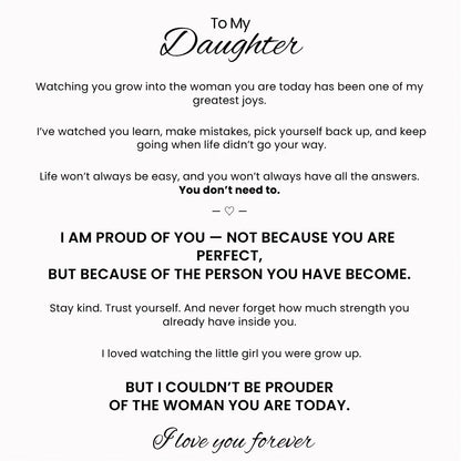 Forever Linked Bracelet For Daughter - 'I Am Proud of You'