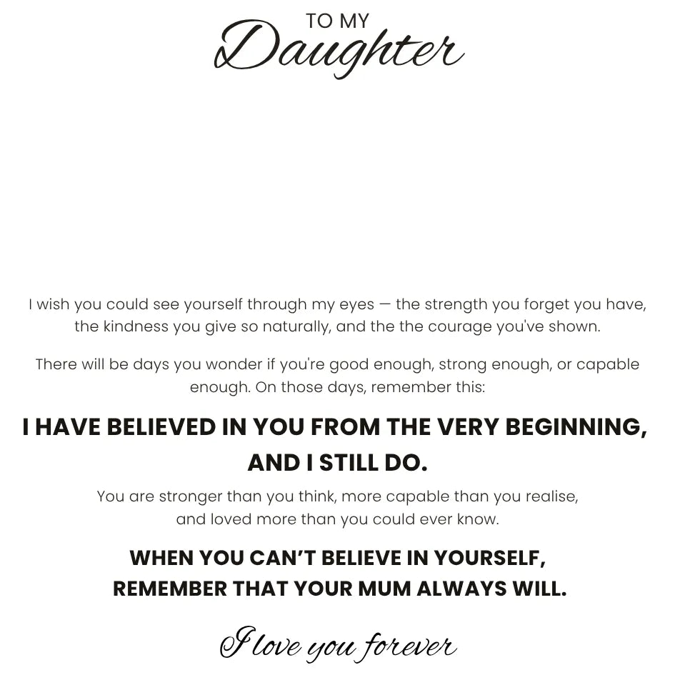 Love Knot Necklace for Daughter - I Always Believe In You