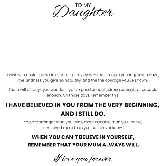 Love Knot Necklace for Daughter - I Always Believe In You