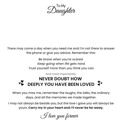 Love Knot Necklace for Daughter - Never Doubt A Mother’s Love