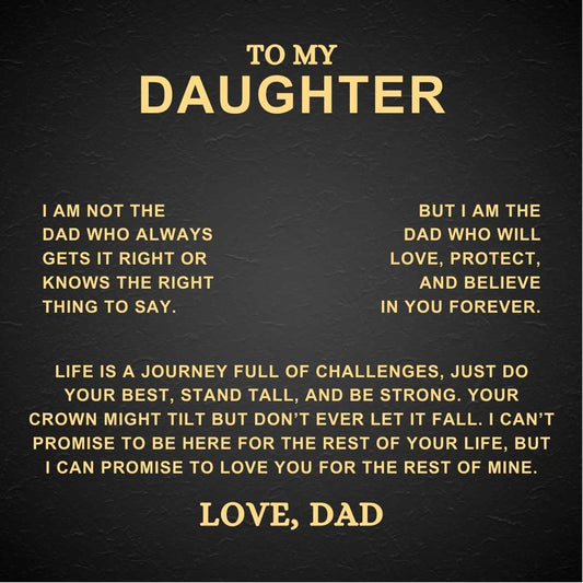 To My Daughter – Love Dad – Love Knot Necklace