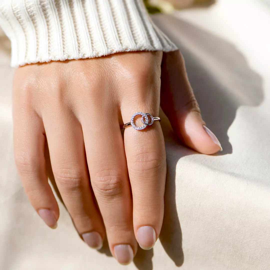 Mother Daughter Forever Linked Ring