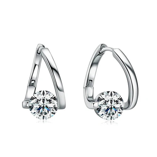 Diamond Round Stud Earrings