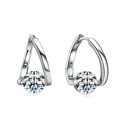 Diamond Round Stud Earrings