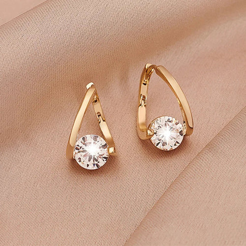 Diamond Round Stud Earrings