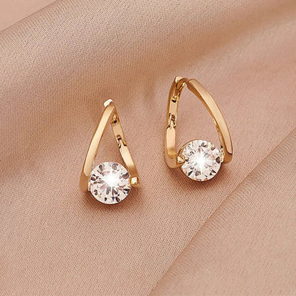 Diamond Round Stud Earrings