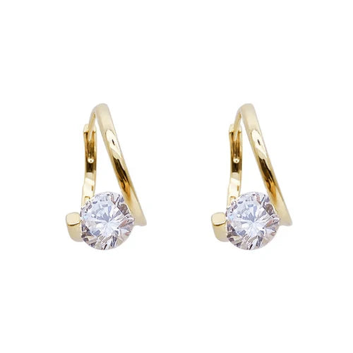 Diamond Round Stud Earrings