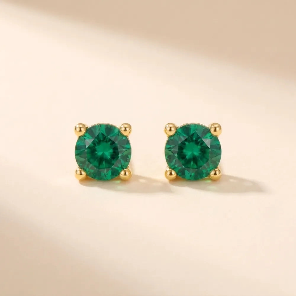 Birthstone Stud Earrings