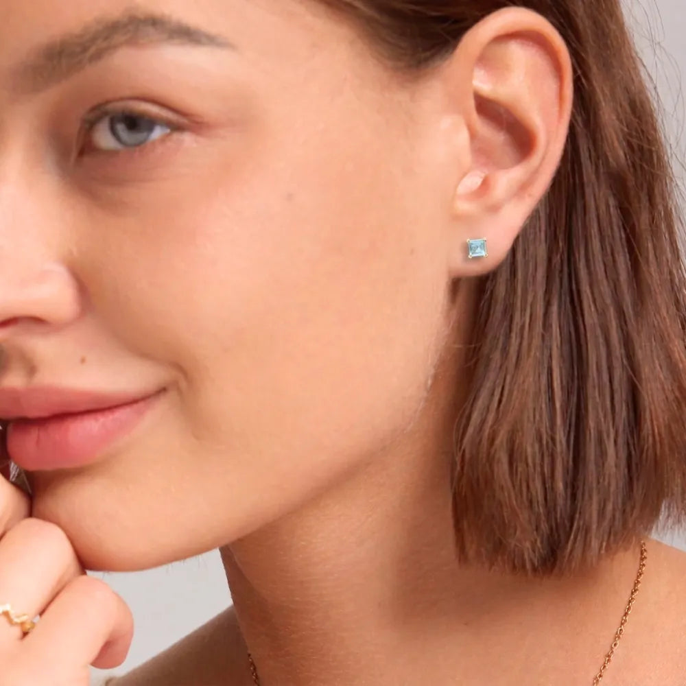 Birthstone Stud Earrings