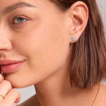 Birthstone Stud Earrings