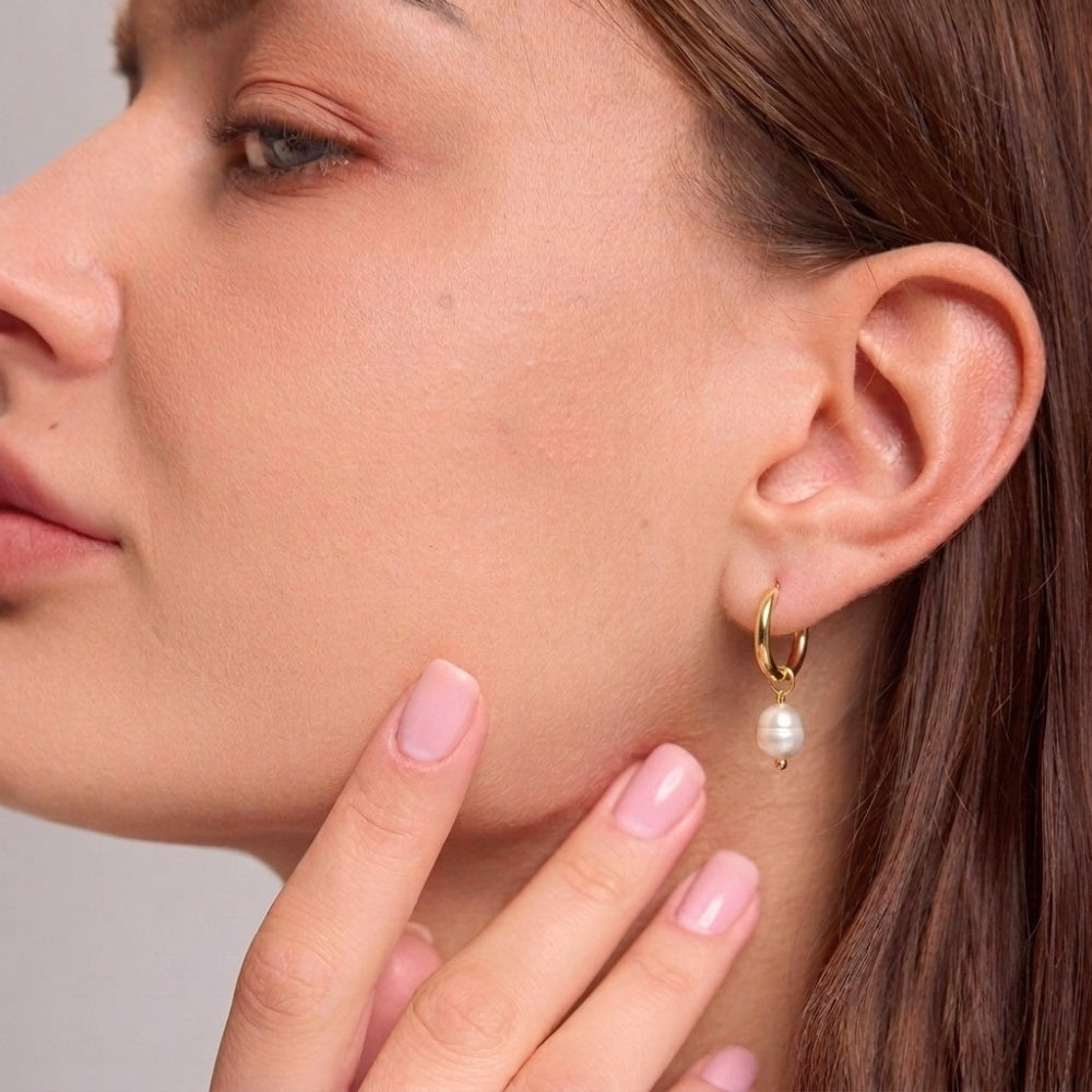 Mira Pearl Hoops