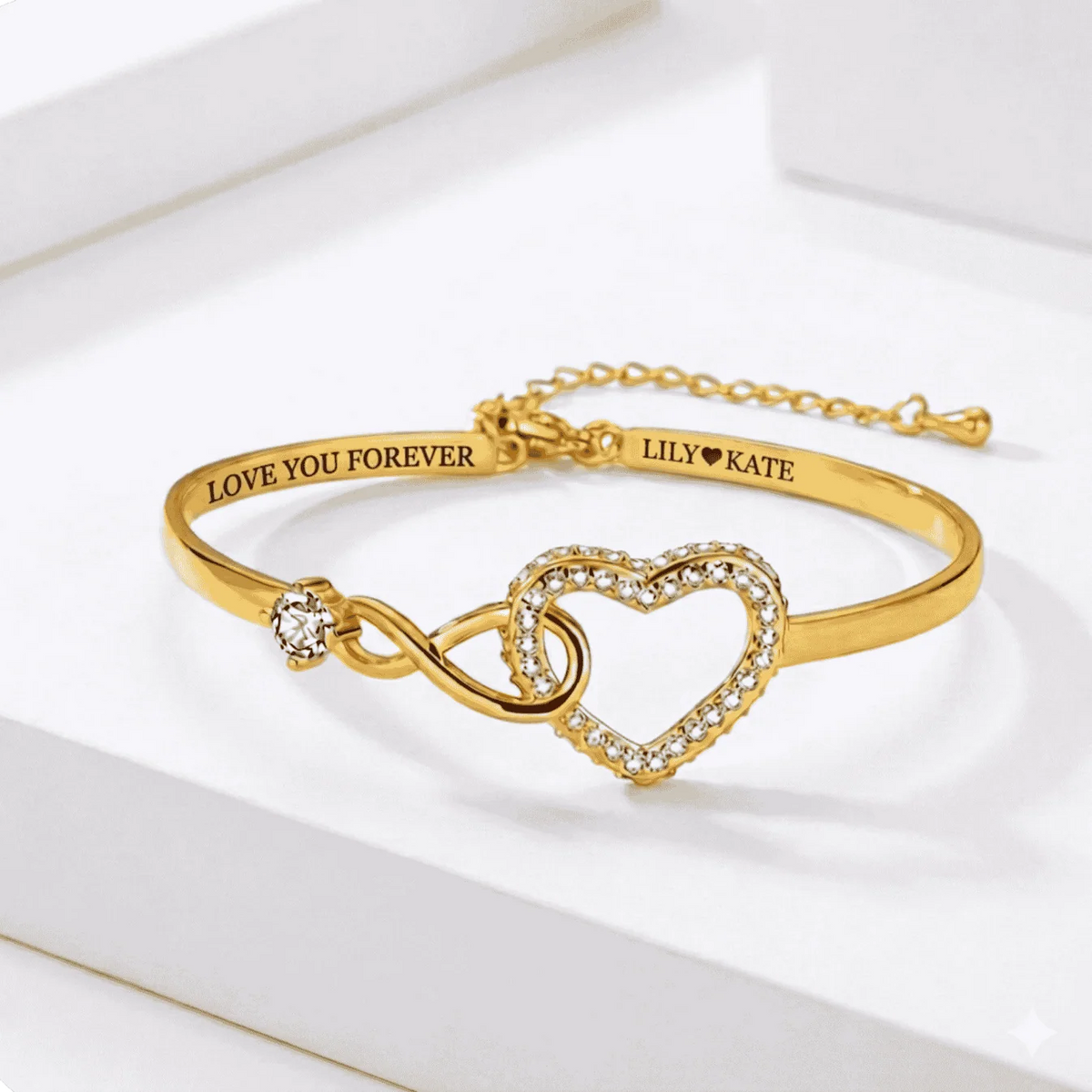 Infinity Love Heart Bracelet For Daughter