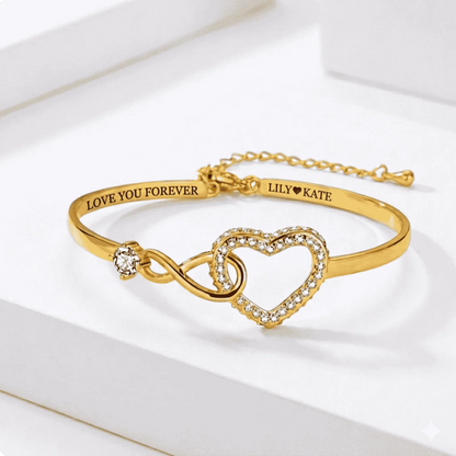 Infinity Love Heart Bracelet For Daughter