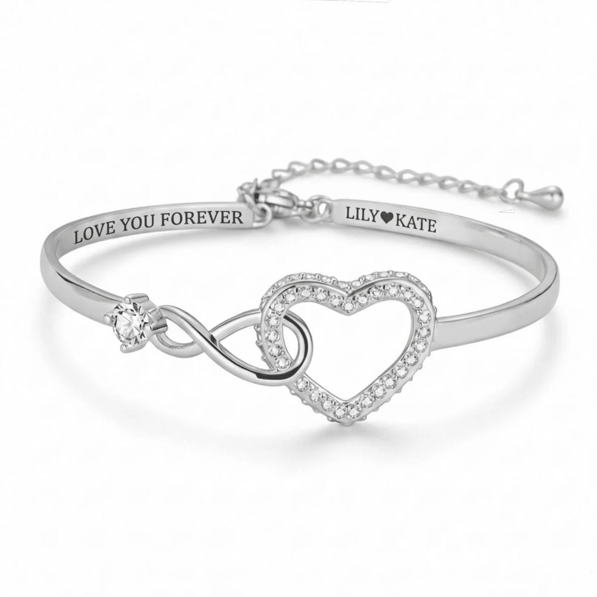 Infinity Love Heart Bracelet For Daughter