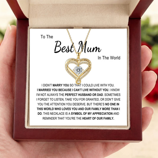 To My Wife - I Love You Forever & Always Necklace