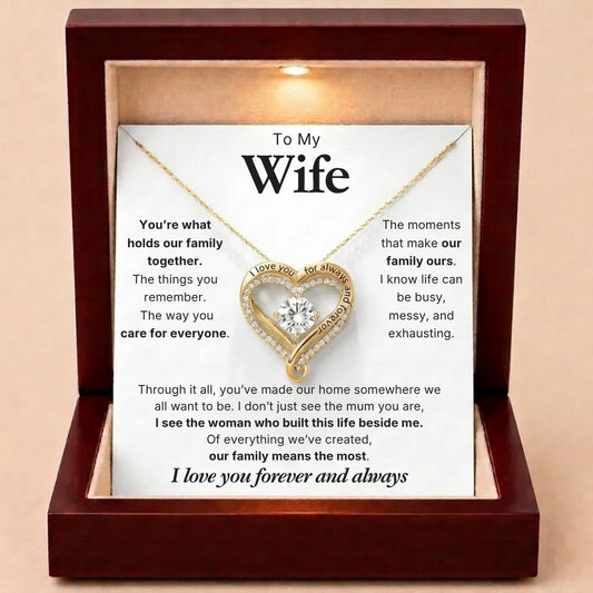 Forever & Always Heart Necklace - You Hold Us Together