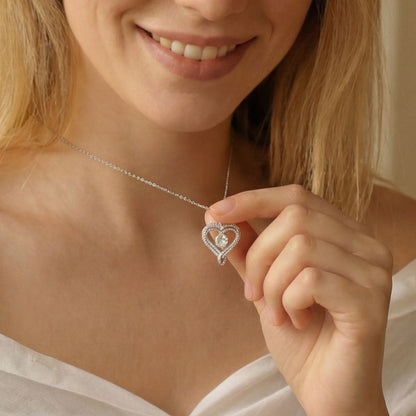 To My Wife - Forever & Always Heart Necklace