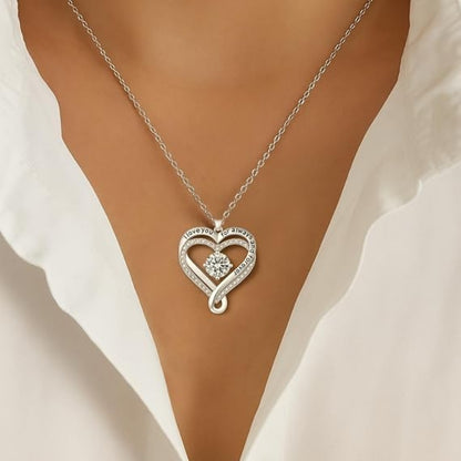 To My Wife - Forever & Always Heart Necklace