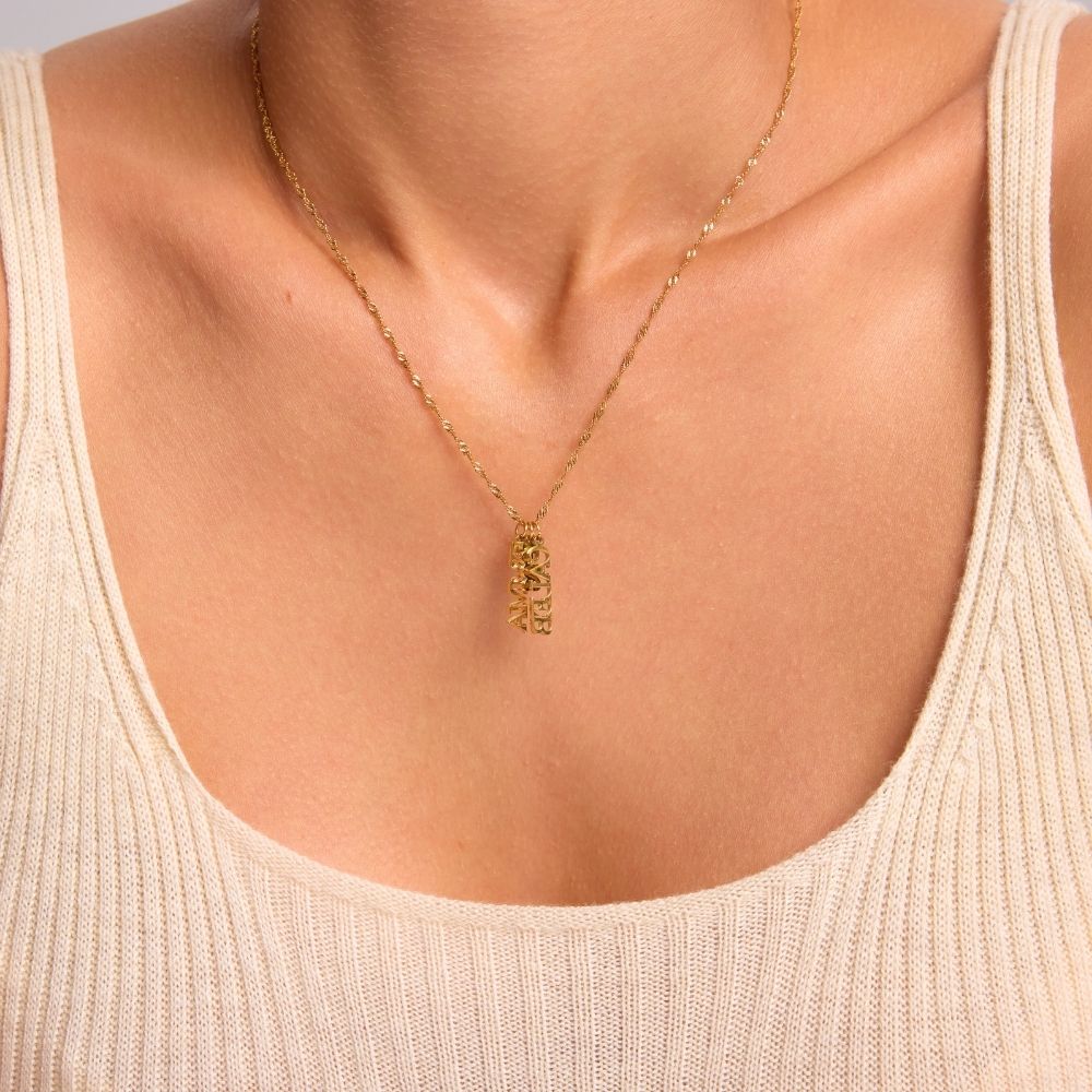 Family Tag Necklace for Granddaughter