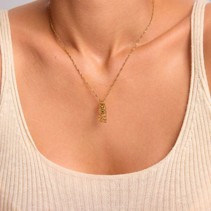 Family Tag Necklace for Granddaughter