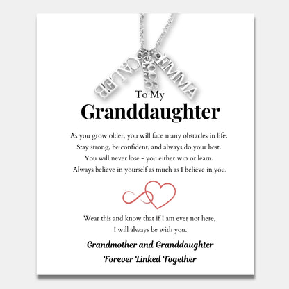 Family Tag Necklace for Granddaughter