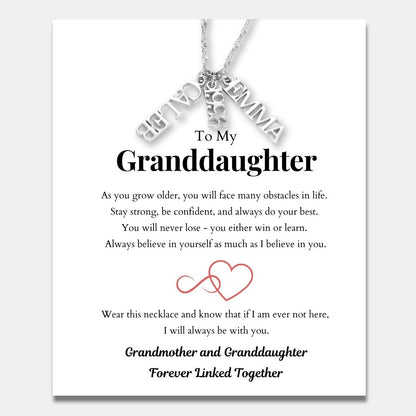 Family Tag Necklace for Granddaughter
