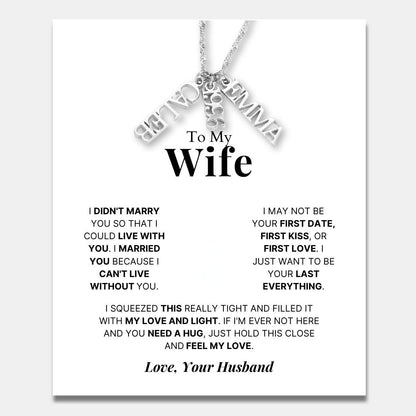 Family Tag Necklace for Wife