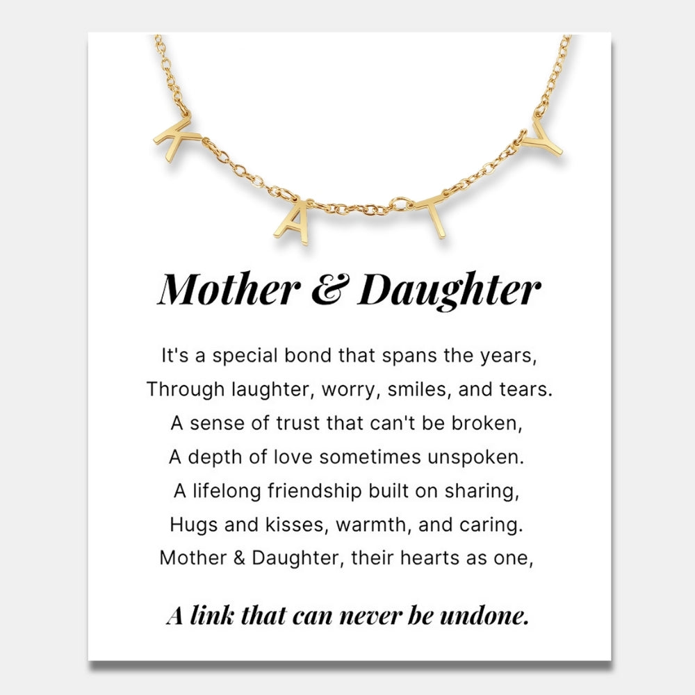 Classic Name Necklace for Daughter