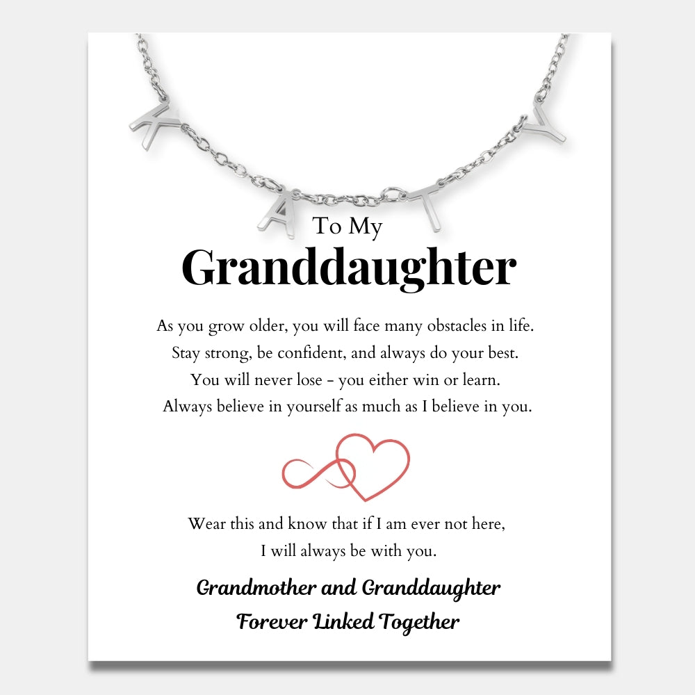 Classic Name Necklace for Granddaughter