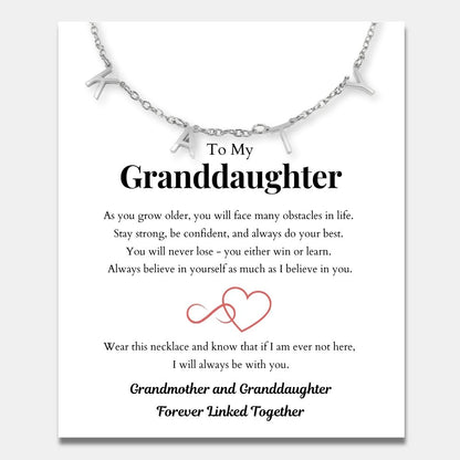 Classic Name Necklace for Granddaughter