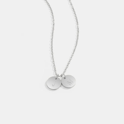 Initial Disc Necklace