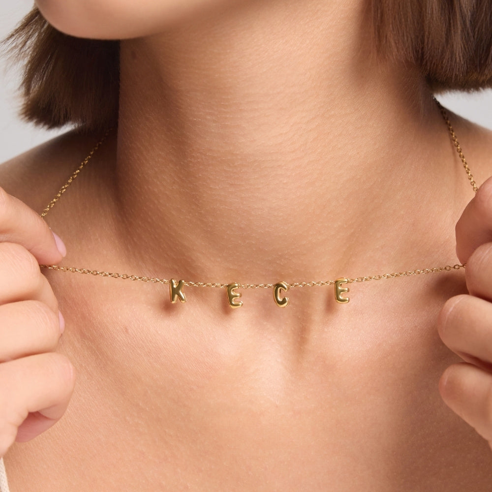 Bubble Name Necklace