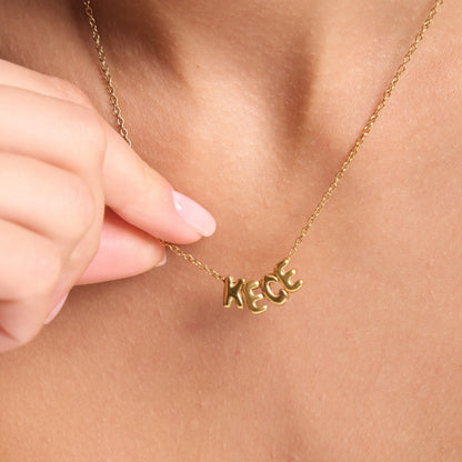 Bubble Name Necklace