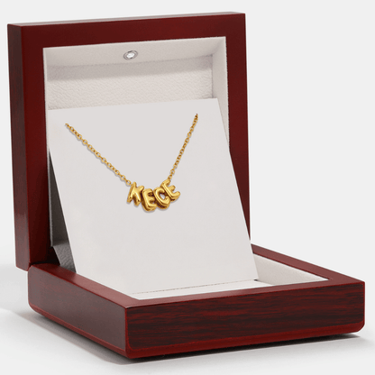 Bubble Name Necklace