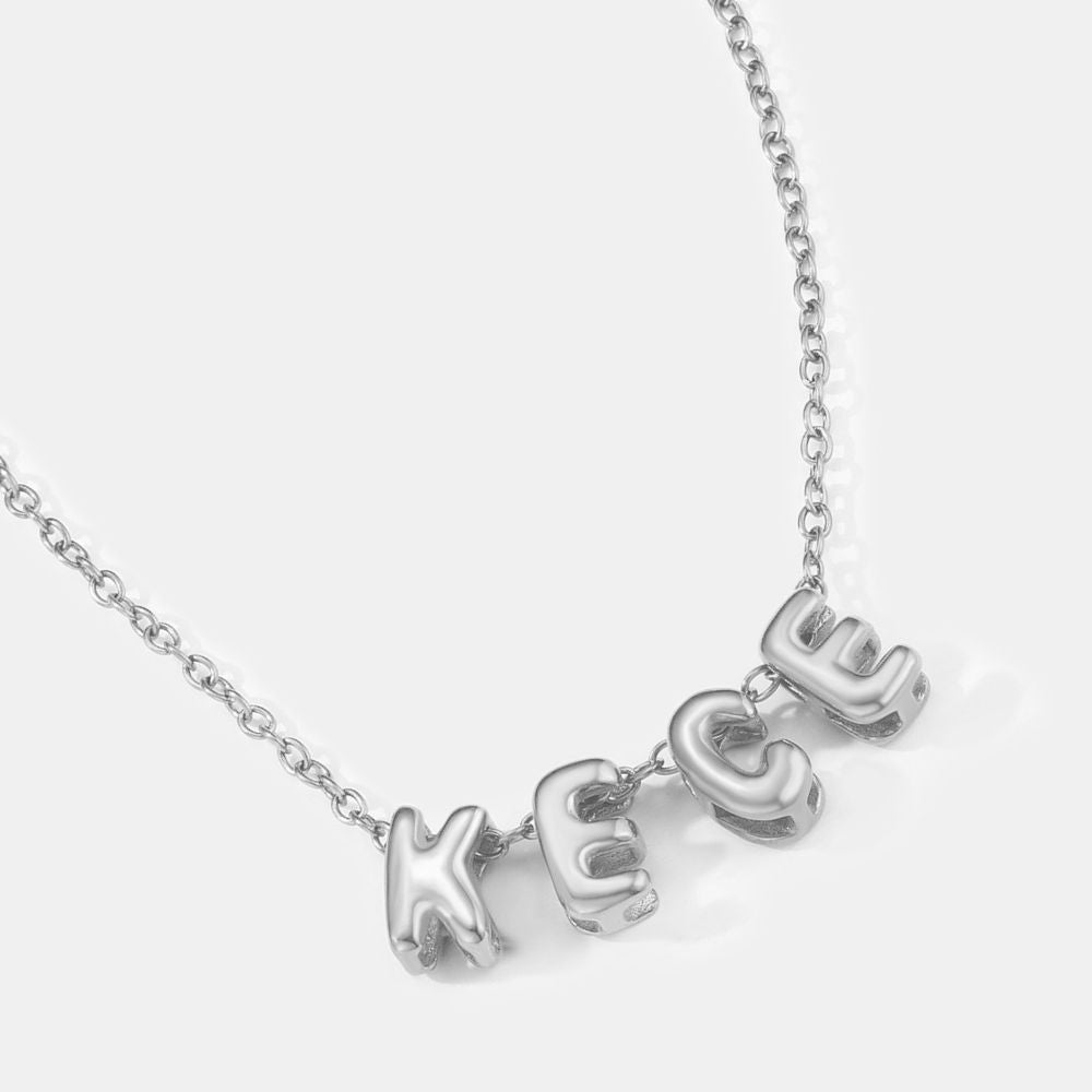 Bubble Name Necklace for Daughter
